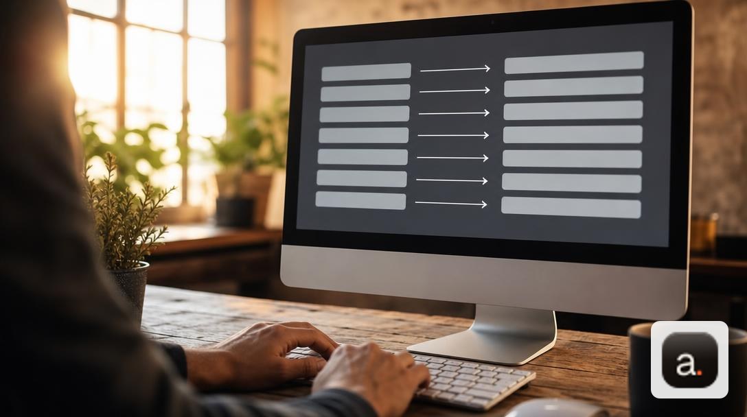Écran affichant un plan de redirections 301 entre anciennes et nouvelles URL lors d'une refonte