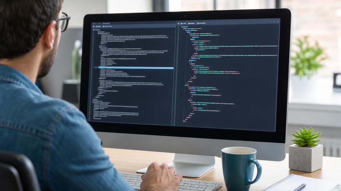 Écran montrant un fichier llms.txt et un paragraphe HTML structuré (vérification technique pour crawlers IA)