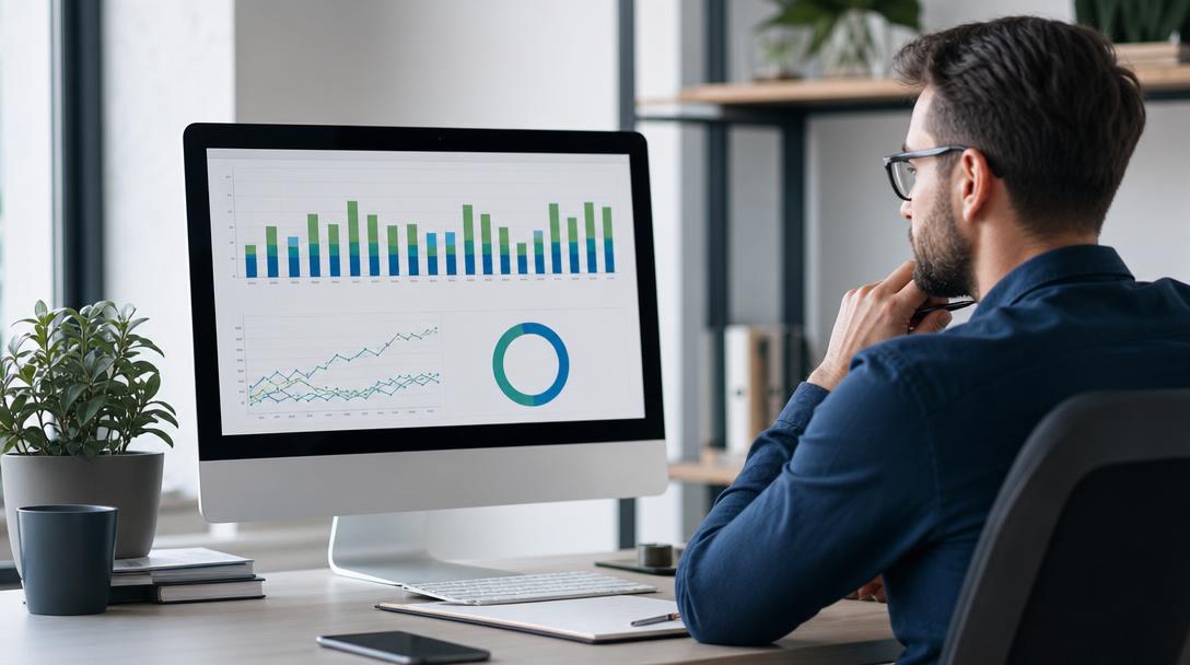 Positions SERP d'une analyse SEO gratuite sur un écran de bureau